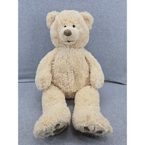 HugFun International Size 28" Teddy Bear Plush Kow Loon, Hong Kong Buff Color